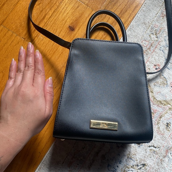 Zac Posen Small 2 Style Black Purse Crossbody - Picture 11 of 11